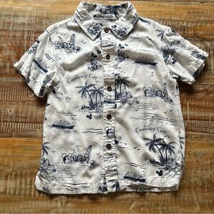 Kids Disney Button Shirt - Castaway Cay